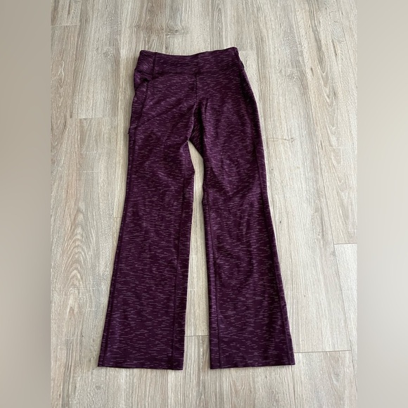 Duluth Trading Company Women’s NoGA Stretch Pants Bootcut Purple Heather - XS - Picture 1 of 5